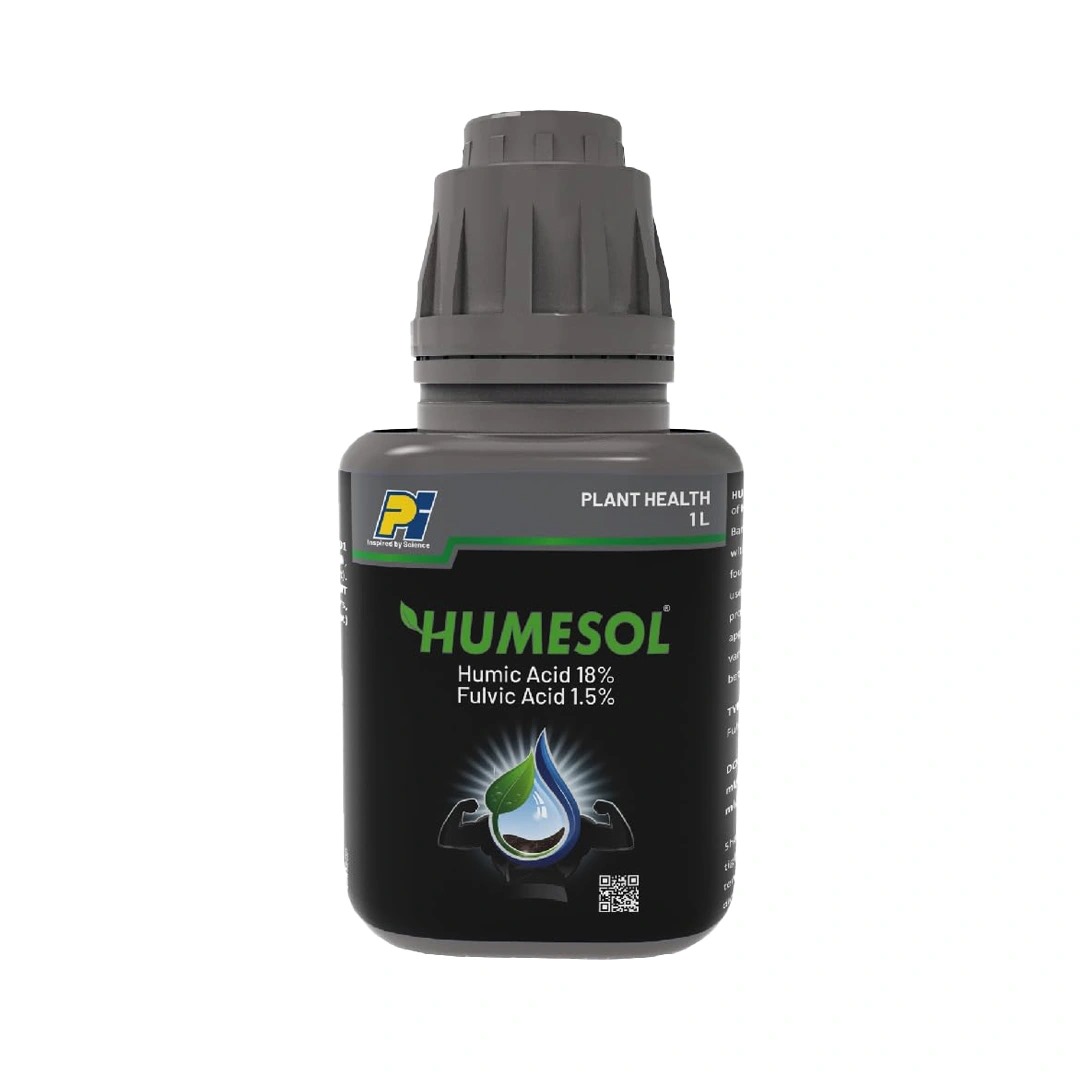 PI Industries HUMESOL500Ml Humic Acid 18% Fulvic Acid 1.5%, Aqueous Concentrated Solution, Improves Plant Metabolism, Nutrition's, Action On Soil And Plant